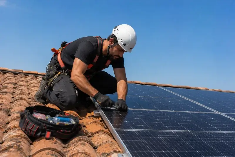 Maintenance et monitoring de panneaux solaires à Corsavy