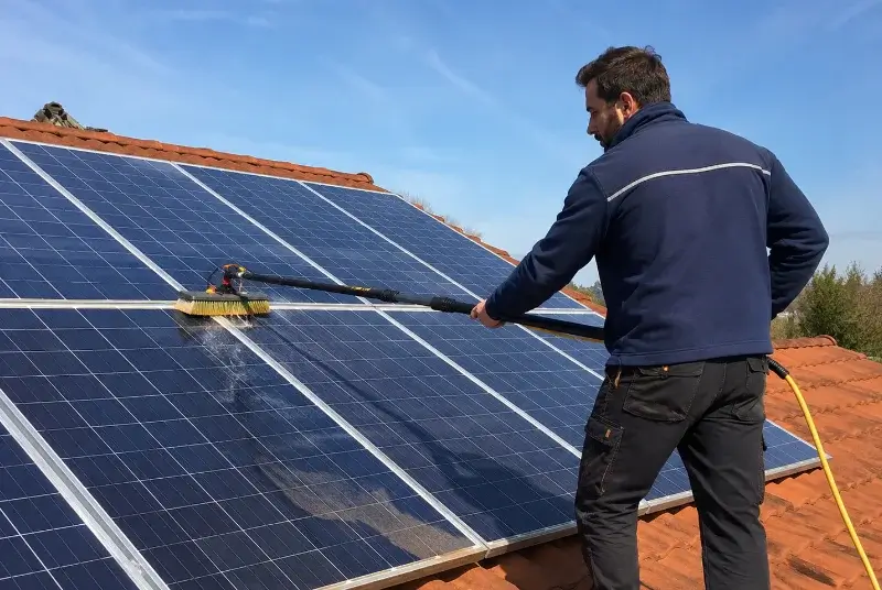 Nettoyage et entretien de panneaux solaires à Corsavy